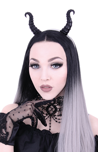 Demonic Horns Headband Maleficent Dark Queen 4424 Edmonton