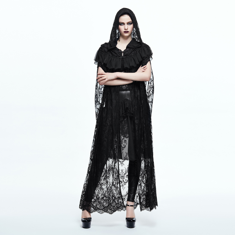Gothic Chantilly Lace Cloak Edmonton Costumes
