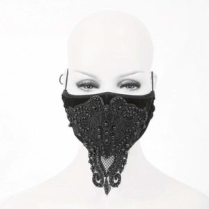 Velvet Beaded Lace Mask Edmonton