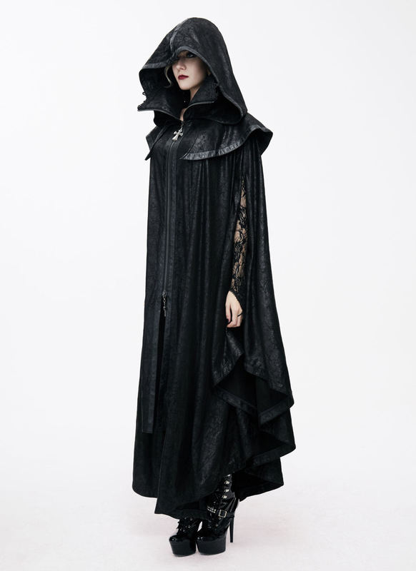 Ominous Faux Leather Cloak Edmonton Men's Gothic Clothing