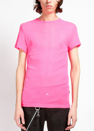 Men's Pink Fishnet Shirt Edmonton