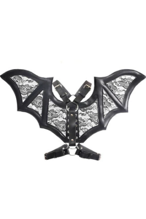 Faux Leather Bat Wing Harness Edmonton Canada Goth