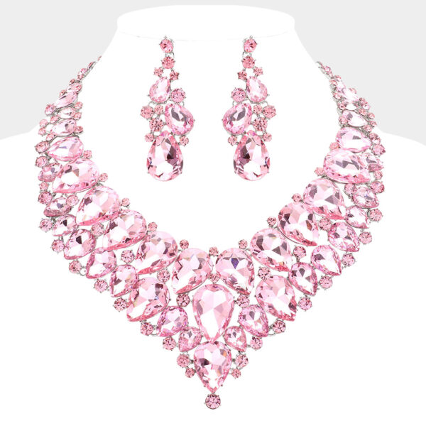 Pink Rhinestone Necklace Edmonton Canada