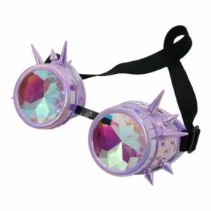 Kaleidoscopic Purple Rave Goggles Edmonton Canada