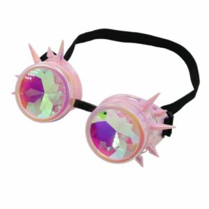 Kaleidoscopic Pink Rave Goggles Edmonton Canada