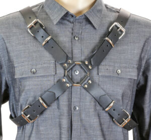 Faux Leather Cross Harness Edmonton Canada