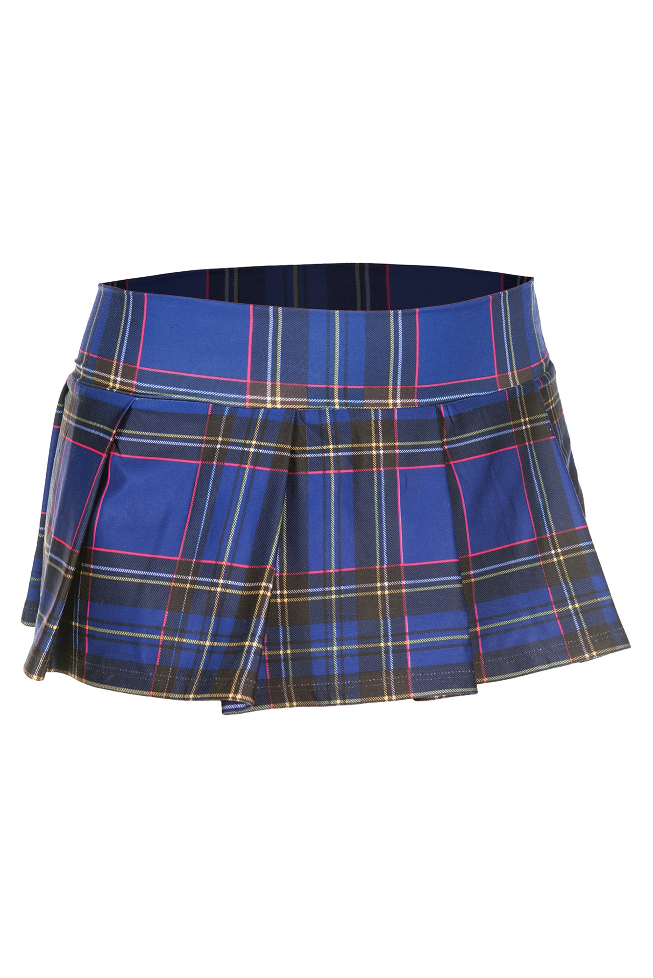 Pleated plaid mini skirt blue 25074 Edmonton