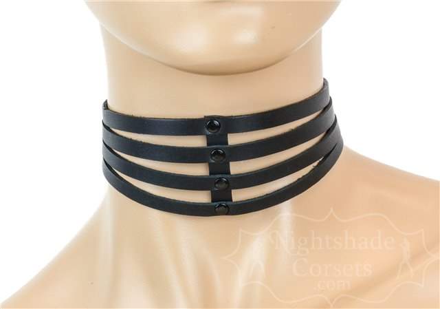 Black Unique Open Work Collar 3280 Edmonton