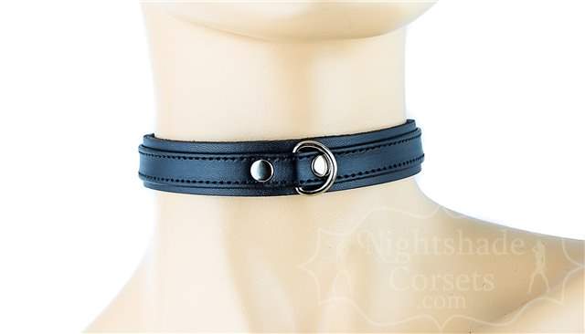 Black Double Layer Collar Front D-Ring 0294b Edmonton