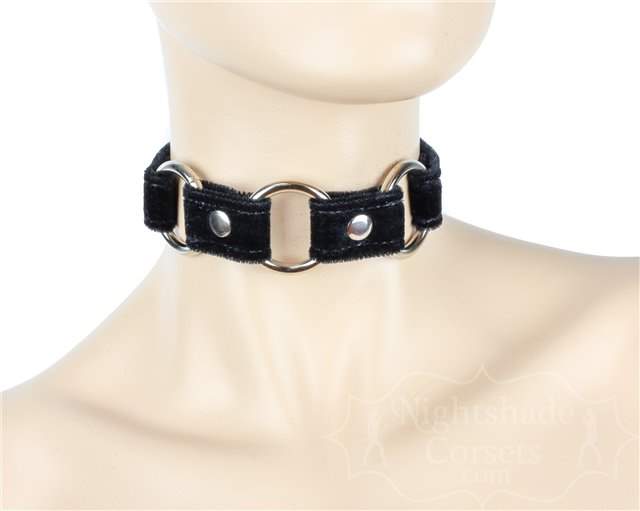 Triple O-Ring Black Velvet Collar 0171bv Edmonton