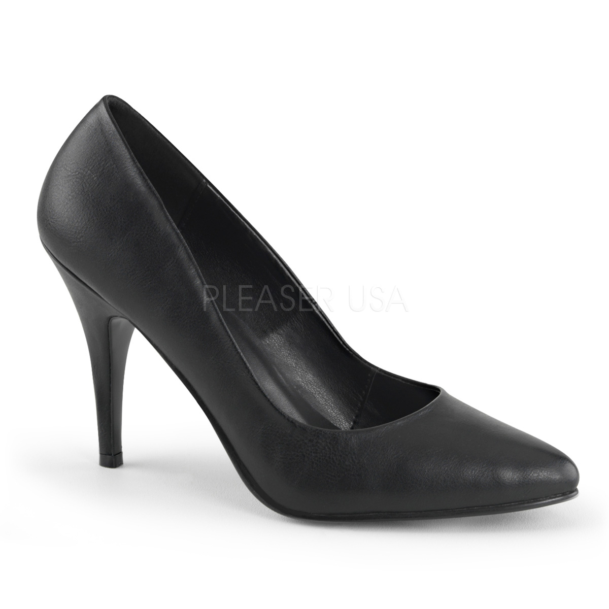 4" High Heel Pumps Vanity-420 Black Matte
