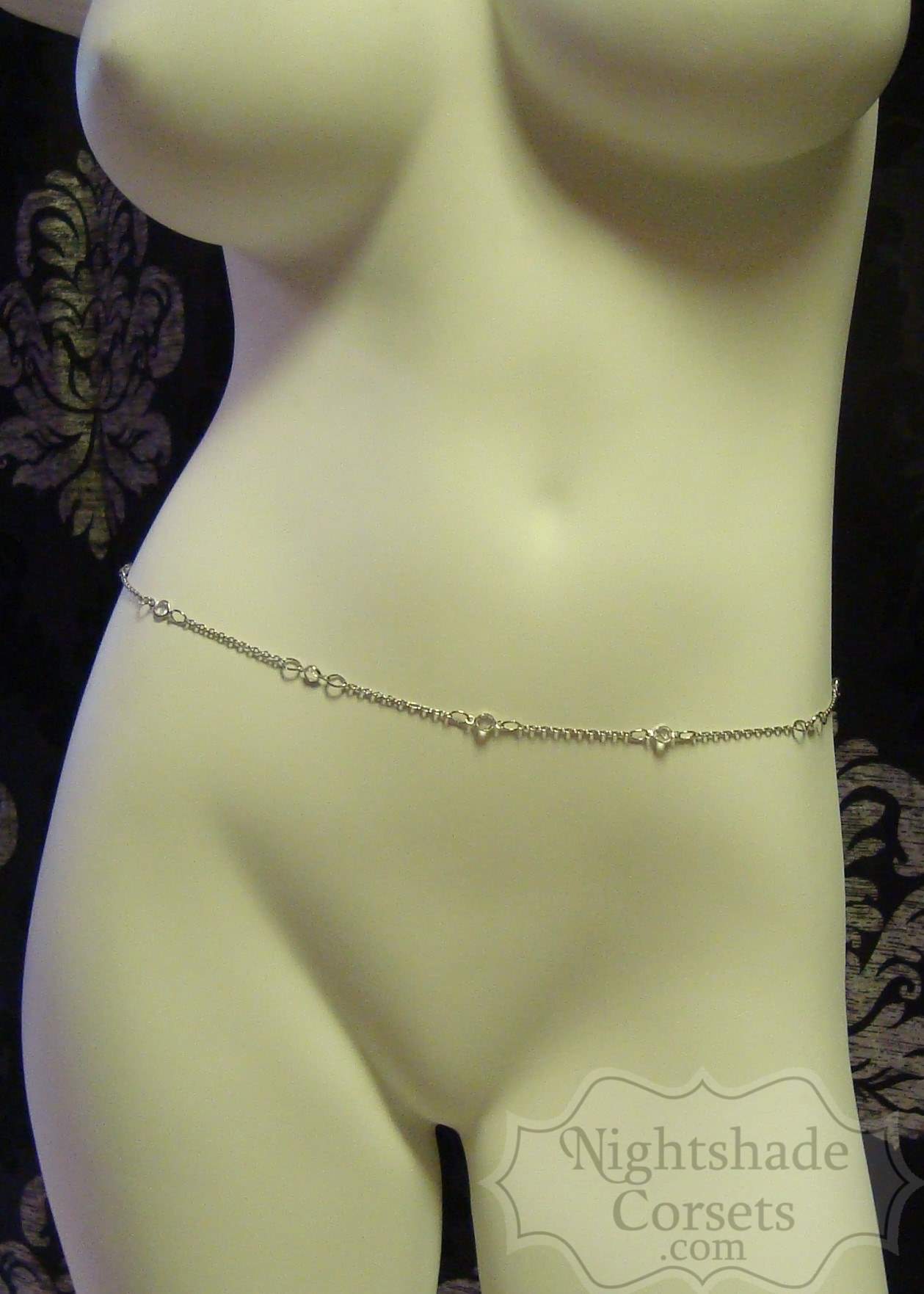 Delicate Crystal Waist Chain 7977