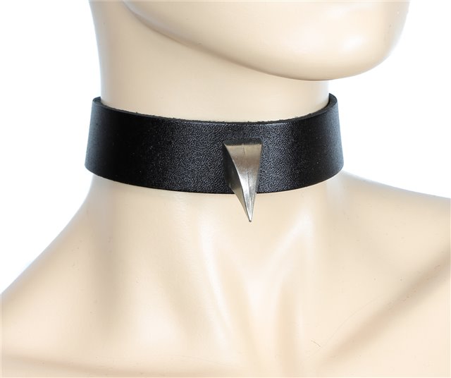 Claw Spike Black Leather Collar 0177 Edmonton