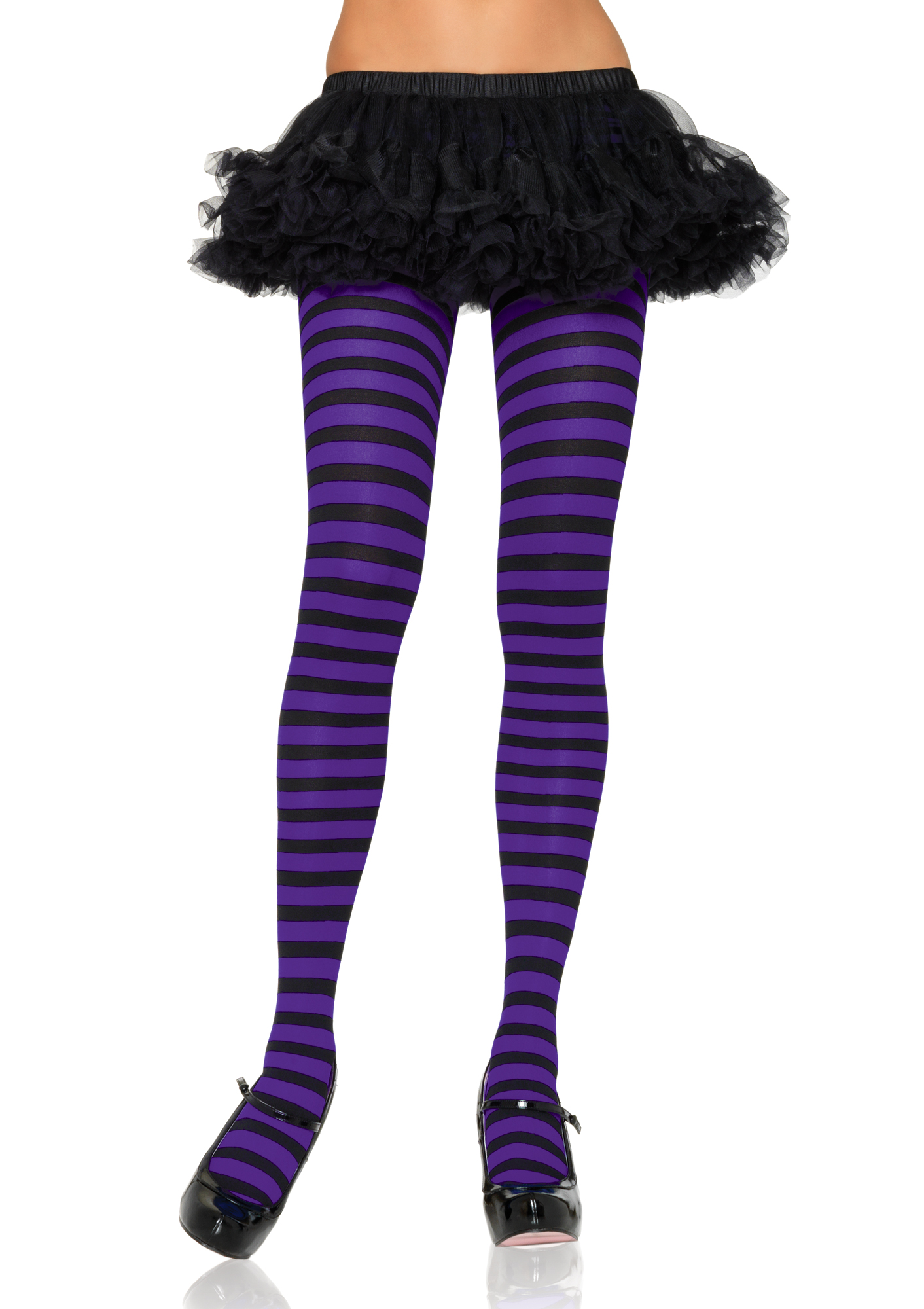 Purple Stripe Tights Pantyhose Edmonton
