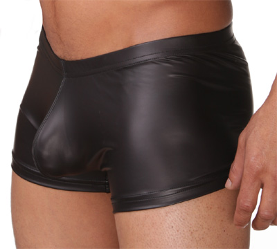Classic faux leather boxer briefs 1006