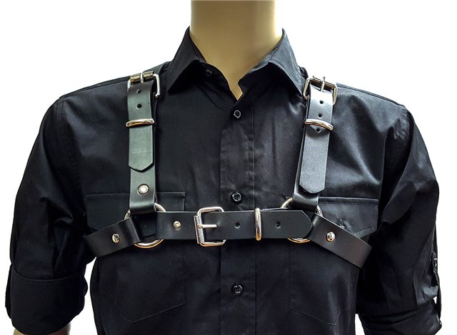 Black Leather Two Buckle Harness 1430 Edmonton