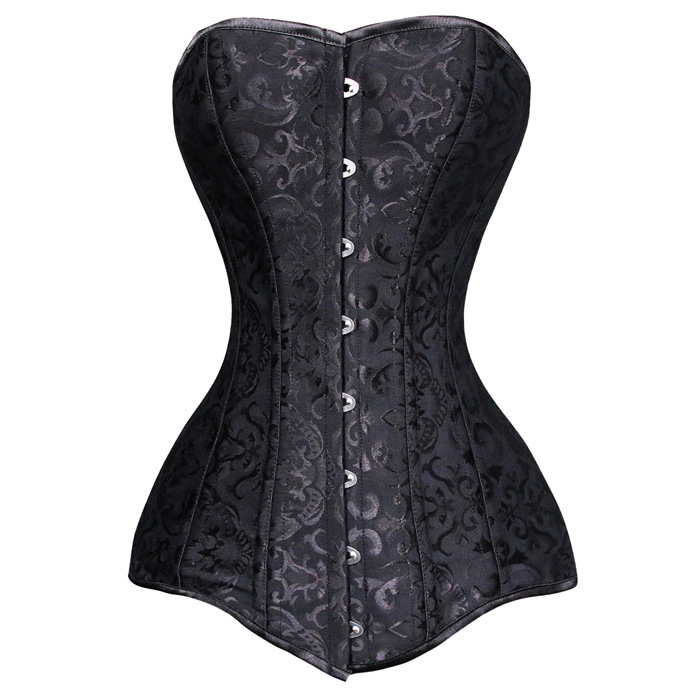 Extra Long Length Jacquard Corset 1227