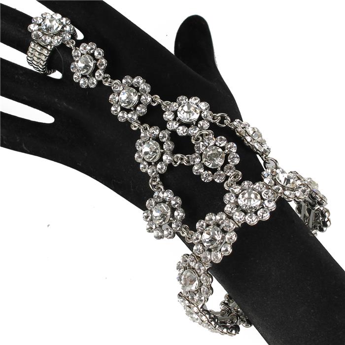 slave bracelet sparkling crystals rhinestone clear silver 158152 Edmonton
