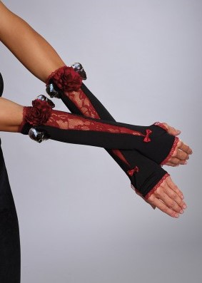 Skull Lace Gloves 11193