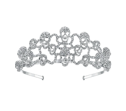 Unique crystal skull tiara 0070 Edmonton