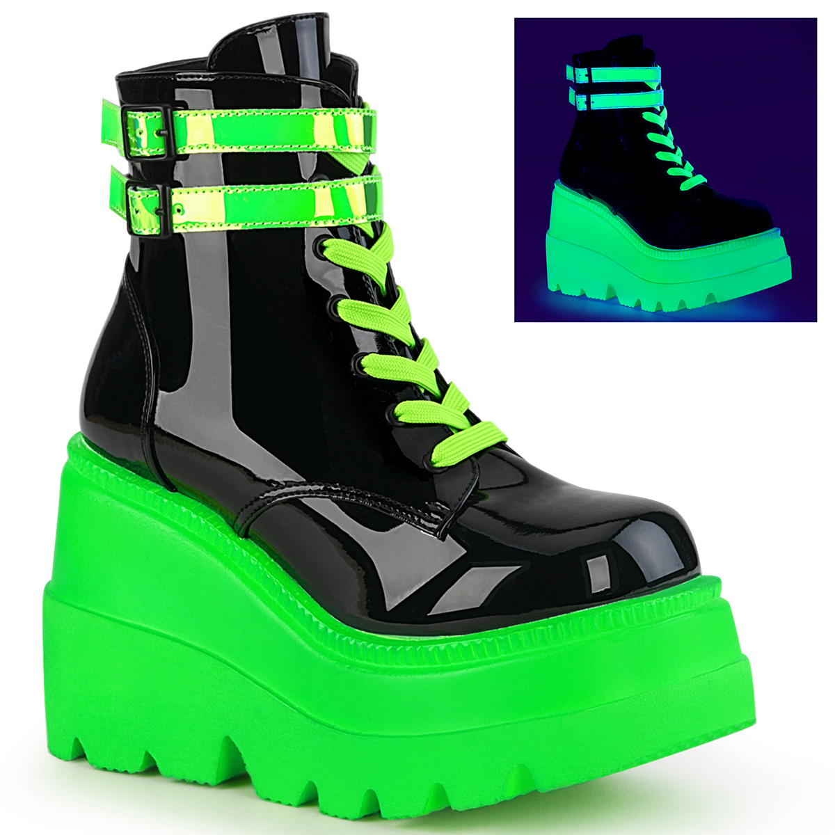 Platform Boots Shaker-52 Green