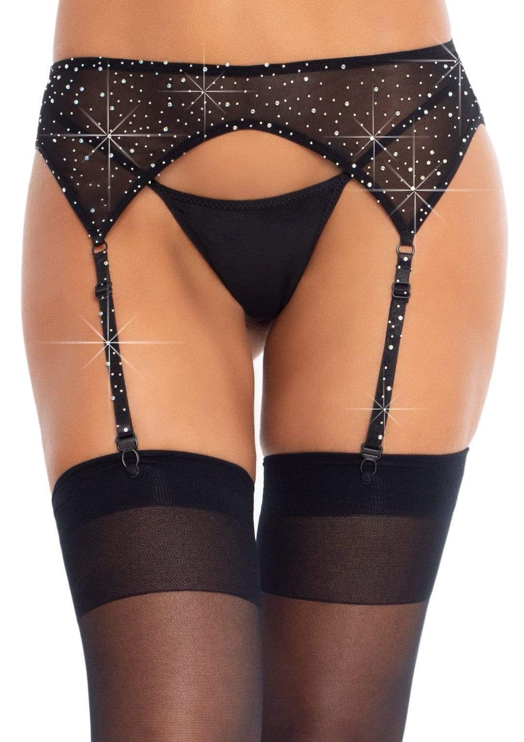 Fishnet Rhinestone Garter Belt Edmonton