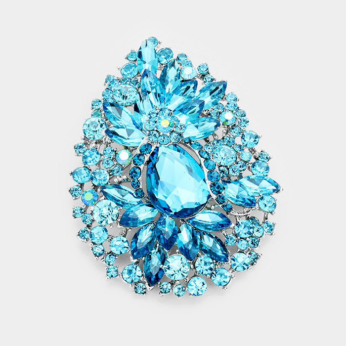 Sparkling rhinestone brooch 376438 Edmonton