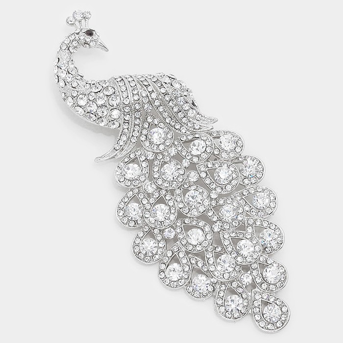 Sparkling rhinestone brooch 77473 Edmonton