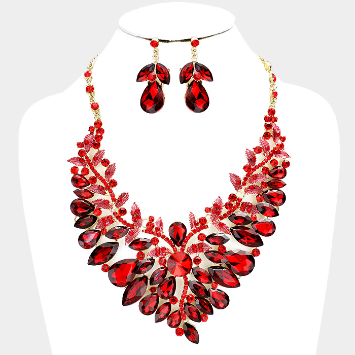 Sparkling rhinestone necklace matching earrings 380656 Edmonton