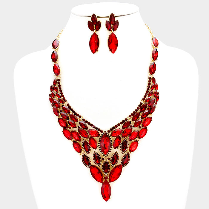 Sparkling rhinestone necklace matching earrings 318087 Edmonton