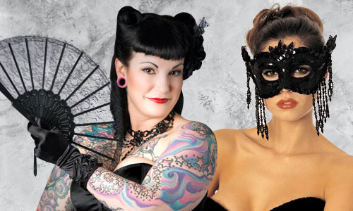 Dress up accessories for burlesque, drag, steampunk and more