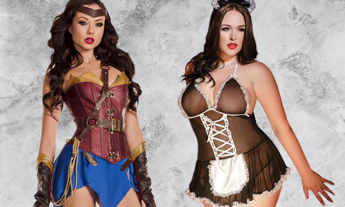 Sexy super hero, harley quinn, mermaid, fairy and more costumes