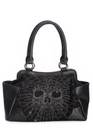 Vegan Leather Spiderweb Skull Purse Edmonton