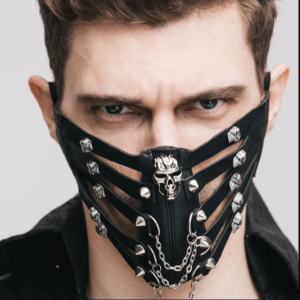 Faux Leather Fetish Mask Edmonton