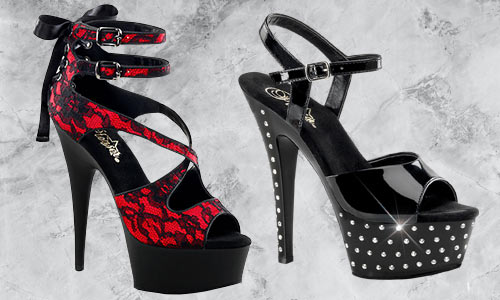 Sexy shoes and heels for dancers and club