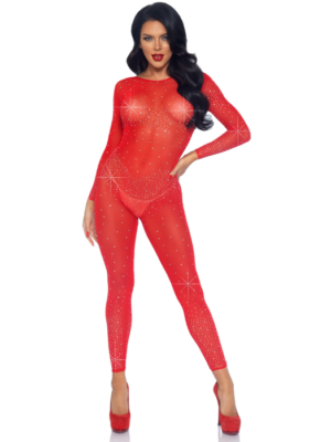 Red Rhinestone Jumpsuit Edmonton