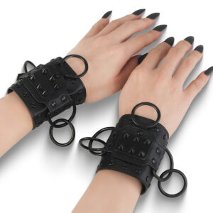 Vegan Leather Pair of Wrist Cuffs Edmonton Canada