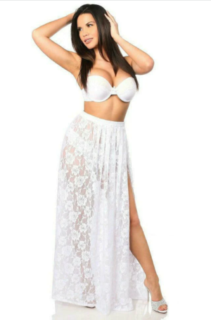 White Lace Skirt Edmonton