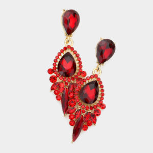Red Rhinestone Earrings Edmonton