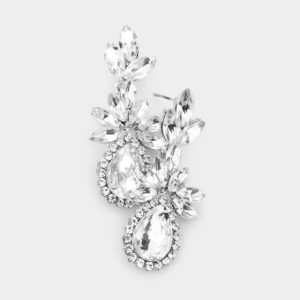 Silver Rhinestone Earrings Edmonton