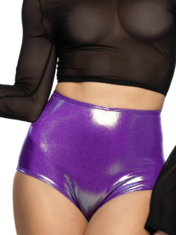 Purple Hologram Shorts Edmonton Canada Rave