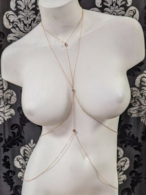 Crystal Gold Body Chain Edmonton Canada