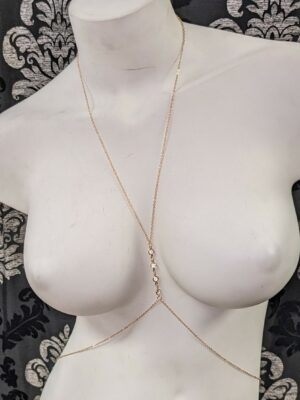 Gold Crystal Body Chain Edmonton Canada
