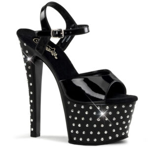 7" Rhinestone High Heel Shoes Edmonton Canada Dancer