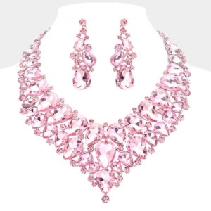 Pink Rhinestone Necklace Edmonton Canada