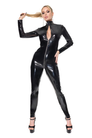 Stretch PVC Jumpsuit Edmonton Canada Dominatrix