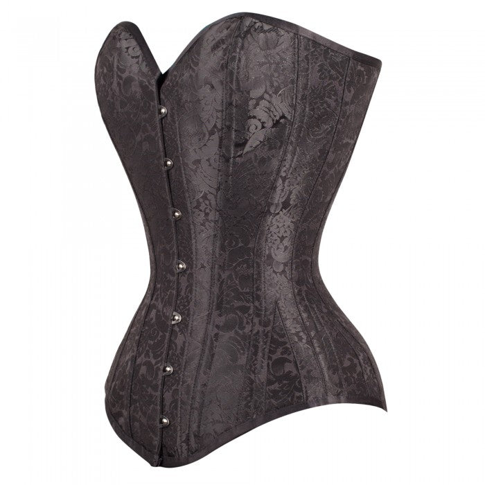 Beautiful Brocade Curvy Corset 252731 Black - Image 2