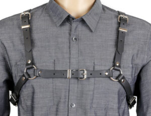 Faux Leather Bulldog Harness Edmonton Canada