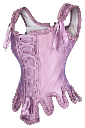 Purple Rococo Corset Edmonton Canada Steel Boned